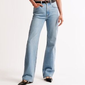 Abercrombie & Fitch High Rise Light Blue Jeans
